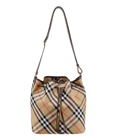 BURBERRY CHECK BUCKET BAG