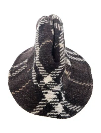 Pre-owned Burberry Check Bucket Hat