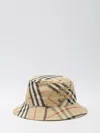 Burberry Check Bucket Hat In Beige