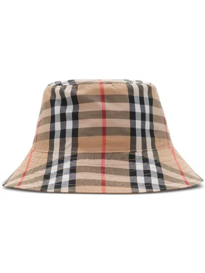 BURBERRY CHECK BUCKET HAT