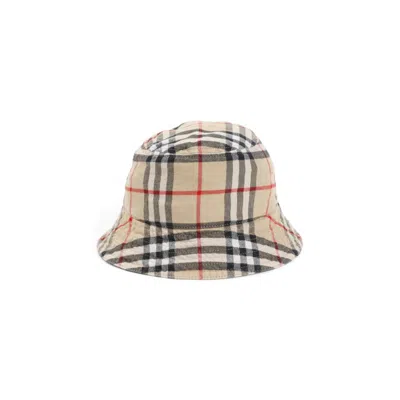 Burberry Check Bucket Hat In Neutrals
