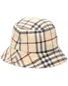 Burberry Check Bucket Hat In Neutral