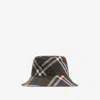 Burberry Ekd Check-print Bucket Hat In Snug