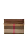 Burberry Check Canvas & Leather Card Case