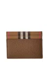 Burberry Check Canvas & Leather Card Case