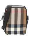 Burberry Check Canvas & Leather Crossbody In Multi
