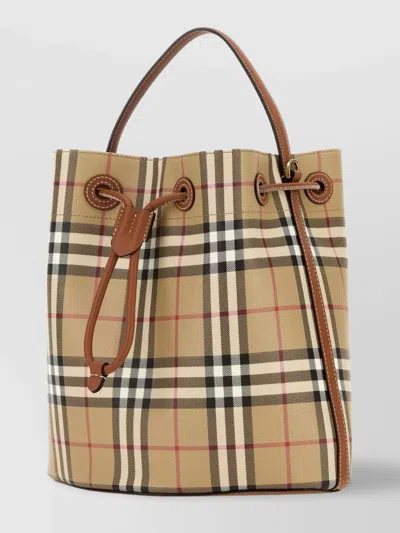 Burberry Ered Bucket Bag In Beige