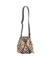 Burberry Check Canvas Mini Bucket Bag