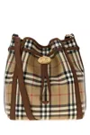 Burberry Small Drawstring Bucket Bag In Brown