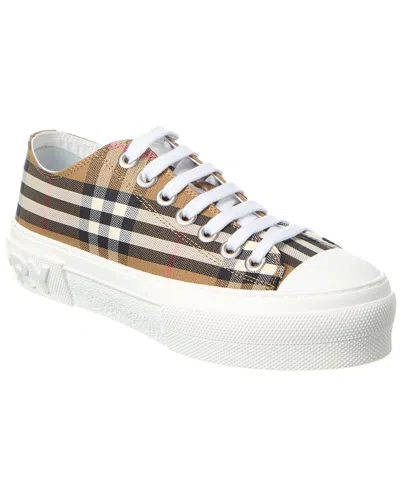 Burberry Cotton Sneaker With Vintage Check Pattern In Multi