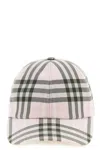 Burberry Check Cap Hats Pink In Pink