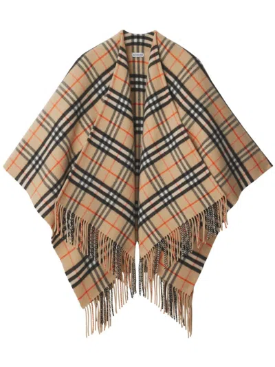 BURBERRY CHECK CAPE