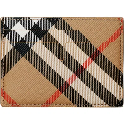 Burberry Check Card Case In Multi