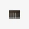 Burberry Check Card Case In Snug