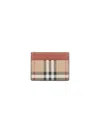 Burberry Compact Check Pattern Cardholders In Neutral