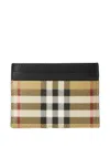 Burberry Check Cardholder In Multi