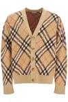 Burberry Embroidered Stretch Wool Blend Cardigan
