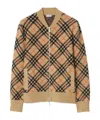 Burberry Check Cashmere Bomber Jacket In Multicolor