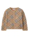 Burberry Check Cardigan In Neutrals