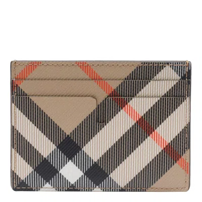 Burberry Check Cards Holder In Multi