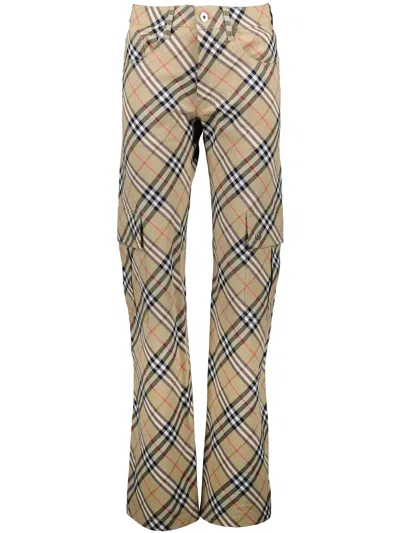 Burberry Check Cargo Trousers