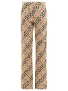 Burberry Straight Leg Checked Cargo Pants