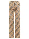 Burberry Straight Leg Checked Cargo Pants