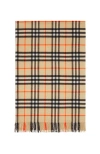 Burberry Check Cashmere Blanket In Sand