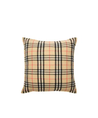 Burberry Check Cashmere Cushion In Neutral