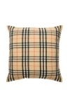 Burberry Check Cashmere Cushion In Neutral
