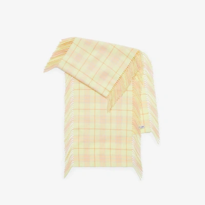 Burberry Check Cashmere Happy Scarf In Sherbet