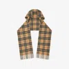 Burberry Giant Check Cashmere Hooded Scarf In Sand