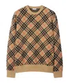 Burberry Cashmere Crewneck Sweater In Multicolor