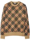 Burberry Cashmere Crewneck Sweater In Neutrals