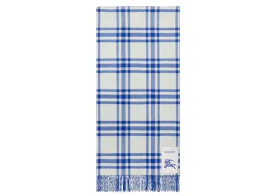 Pre-owned Burberry Check Cashmere Reversible Scaf In Knight In Black