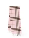 Burberry Check Cashmere Scarf In Pink