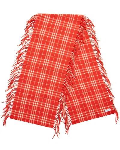 Pre-owned Burberry Check Cashmere Scarf (authentic Pre-loved)