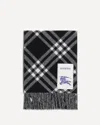 Burberry Checked Cashmere Scarf In Gold
