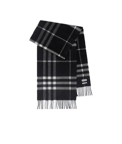 BURBERRY BURBERRY CHECKED FRINGED-EDGE SCARF