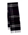Burberry Check Cashmere Scarf In Blue