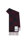 Burberry Check Cashmere Scarf In Black