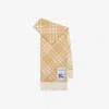 Burberry Check-pattern Cashmere Scarf In Brown