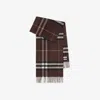 Burberry Check Cashmere Scarf In Brown
