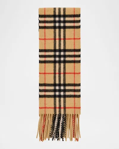 BURBERRY CHECK CASHMERE SCARF