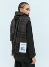 BURBERRY CHECK CASHMERE SCARF