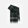 Burberry Check Cashmere Scarf In Gray