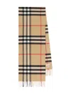 Burberry Check Cashmere Scarf In Brown