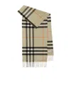 Burberry Unisex Check Cashmere Scarf In Nude