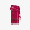 Burberry Check Cashmere Scarf In Pink