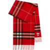 Burberry Check-print Cashmere Scarf In Red
